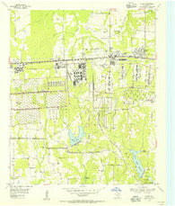Hooks Texas Historical topographic map, 1:24000 scale, 7.5 X 7.5 Minute, Year 1954