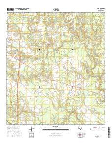 Hope Texas Current topographic map, 1:24000 scale, 7.5 X 7.5 Minute, Year 2016