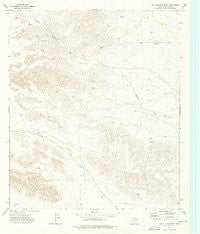 Hopper Draw West Texas Historical topographic map, 1:24000 scale, 7.5 X 7.5 Minute, Year 1973