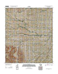 Hopper Draw East Texas Historical topographic map, 1:24000 scale, 7.5 X 7.5 Minute, Year 2012