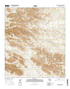 Hopper Draw West Texas Current topographic map, 1:24000 scale, 7.5 X 7.5 Minute, Year 2016