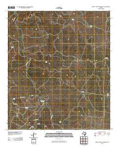 Horse Camp Waterhole Texas Historical topographic map, 1:24000 scale, 7.5 X 7.5 Minute, Year 2010