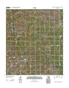 Horse Camp Waterhole Texas Historical topographic map, 1:24000 scale, 7.5 X 7.5 Minute, Year 2012