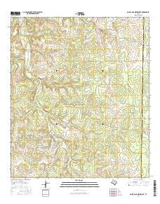 Horse Camp Waterhole Texas Current topographic map, 1:24000 scale, 7.5 X 7.5 Minute, Year 2016