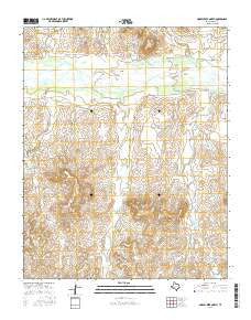 Horse Creek North Texas Current topographic map, 1:24000 scale, 7.5 X 7.5 Minute, Year 2016