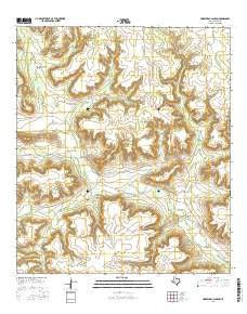 Horsehead Canyon Texas Current topographic map, 1:24000 scale, 7.5 X 7.5 Minute, Year 2016