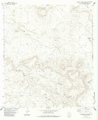 Horseshoe Mountains Texas Historical topographic map, 1:24000 scale, 7.5 X 7.5 Minute, Year 1983