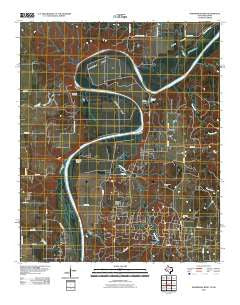 Horseshoe Bend Texas Historical topographic map, 1:24000 scale, 7.5 X 7.5 Minute, Year 2010