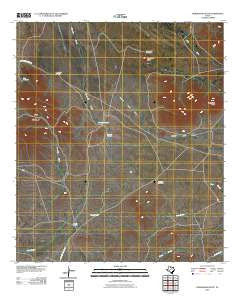 Horseshoe Butte Texas Historical topographic map, 1:24000 scale, 7.5 X 7.5 Minute, Year 2010