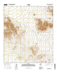 Horseshoe Butte Texas Current topographic map, 1:24000 scale, 7.5 X 7.5 Minute, Year 2016