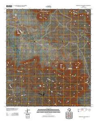 Horseshoe Mountains Texas Historical topographic map, 1:24000 scale, 7.5 X 7.5 Minute, Year 2010