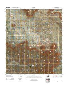 Horseshoe Mountains Texas Historical topographic map, 1:24000 scale, 7.5 X 7.5 Minute, Year 2012