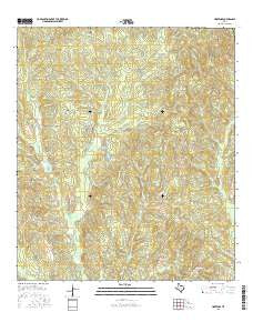 Hortense Texas Current topographic map, 1:24000 scale, 7.5 X 7.5 Minute, Year 2016