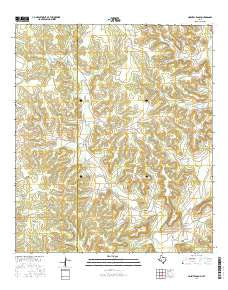Hospital Ranch Texas Current topographic map, 1:24000 scale, 7.5 X 7.5 Minute, Year 2016