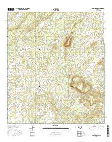 House Mountain Texas Current topographic map, 1:24000 scale, 7.5 X 7.5 Minute, Year 2016