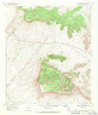Housetop Mountains Texas Historical topographic map, 1:24000 scale, 7.5 X 7.5 Minute, Year 1968