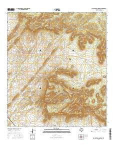 Housetop Mountains Texas Current topographic map, 1:24000 scale, 7.5 X 7.5 Minute, Year 2016