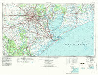 Houston Texas Historical topographic map, 1:250000 scale, 1 X 2 Degree, Year 1975