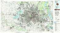 Houston Texas Historical topographic map, 1:100000 scale, 30 X 60 Minute, Year 1992