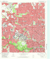 Houston Heights Texas Historical topographic map, 1:24000 scale, 7.5 X 7.5 Minute, Year 1982