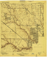 Houston Heights Texas Historical topographic map, 1:24000 scale, 7.5 X 7.5 Minute, Year 1915