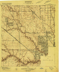 Houston Heights Texas Historical topographic map, 1:24000 scale, 7.5 X 7.5 Minute, Year 1915