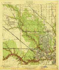 Houston Heights Texas Historical topographic map, 1:31680 scale, 7.5 X 7.5 Minute, Year 1922