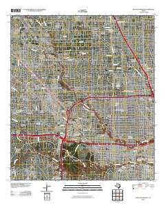 Houston Heights Texas Historical topographic map, 1:24000 scale, 7.5 X 7.5 Minute, Year 2010