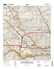 Houston Heights Texas Current topographic map, 1:24000 scale, 7.5 X 7.5 Minute, Year 2016