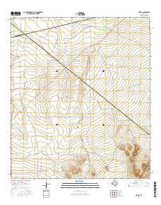 Hovey Texas Current topographic map, 1:24000 scale, 7.5 X 7.5 Minute, Year 2016