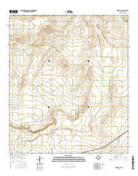Hovey NE Texas Current topographic map, 1:24000 scale, 7.5 X 7.5 Minute, Year 2016