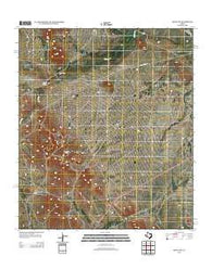 Hovey SW Texas Historical topographic map, 1:24000 scale, 7.5 X 7.5 Minute, Year 2012