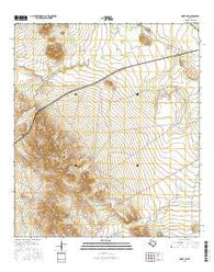 Hovey SW Texas Current topographic map, 1:24000 scale, 7.5 X 7.5 Minute, Year 2016