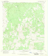 Howell Mountain Texas Historical topographic map, 1:24000 scale, 7.5 X 7.5 Minute, Year 1967
