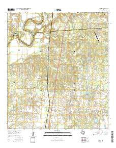 Howth Texas Current topographic map, 1:24000 scale, 7.5 X 7.5 Minute, Year 2016
