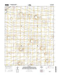 Hub Texas Current topographic map, 1:24000 scale, 7.5 X 7.5 Minute, Year 2016