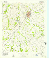 Hubbard Texas Historical topographic map, 1:24000 scale, 7.5 X 7.5 Minute, Year 1956