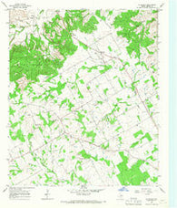 Huckabay Texas Historical topographic map, 1:24000 scale, 7.5 X 7.5 Minute, Year 1965