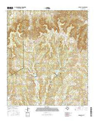 Huckabay SW Texas Current topographic map, 1:24000 scale, 7.5 X 7.5 Minute, Year 2016