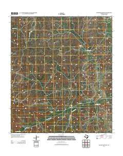 Hudspeth Draw Texas Historical topographic map, 1:24000 scale, 7.5 X 7.5 Minute, Year 2012