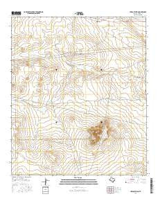 Hueco Station Texas Current topographic map, 1:24000 scale, 7.5 X 7.5 Minute, Year 2016