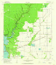 Huffman Texas Historical topographic map, 1:24000 scale, 7.5 X 7.5 Minute, Year 1960