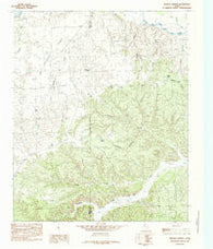 Hughes Canyon Texas Historical topographic map, 1:24000 scale, 7.5 X 7.5 Minute, Year 1985