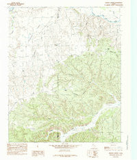 Hughes Canyon Texas Historical topographic map, 1:24000 scale, 7.5 X 7.5 Minute, Year 1985