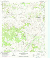 Hulldale Texas Historical topographic map, 1:24000 scale, 7.5 X 7.5 Minute, Year 1972