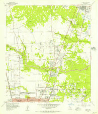 Humble Texas Historical topographic map, 1:24000 scale, 7.5 X 7.5 Minute, Year 1954