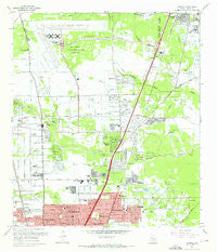 Humble Texas Historical topographic map, 1:24000 scale, 7.5 X 7.5 Minute, Year 1967