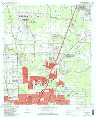 Humble Texas Historical topographic map, 1:24000 scale, 7.5 X 7.5 Minute, Year 1982