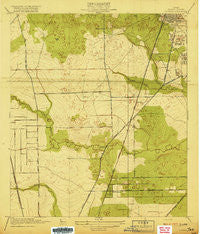 Humble Texas Historical topographic map, 1:31680 scale, 7.5 X 7.5 Minute, Year 1919