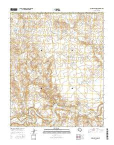 Humdinger Spring Texas Current topographic map, 1:24000 scale, 7.5 X 7.5 Minute, Year 2016